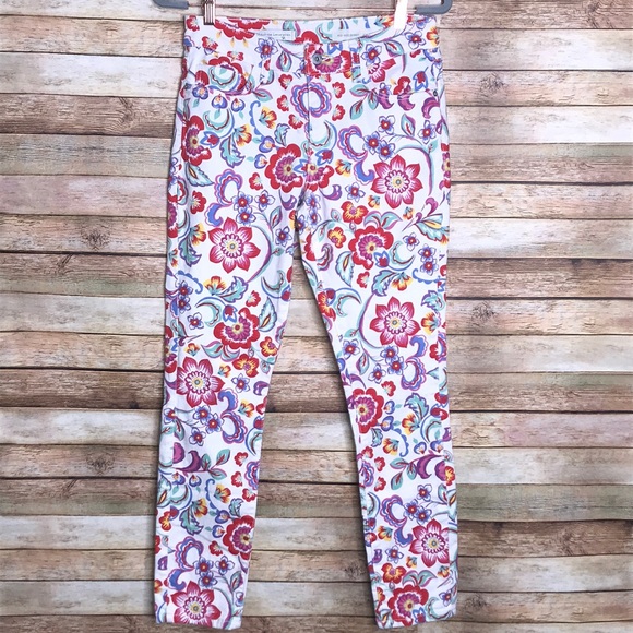 Pilcro and the Letterpress Floral Mid Rise Jeans - Picture 2 of 10